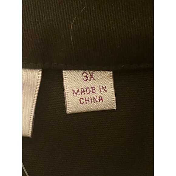 Quacker Factory Animal Print Jacket 3X Blazer Resort Cruise Maximalist Bling - Picture 6 of 9